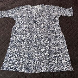 Ulla Popken 100% cotton midi dress size estimated 28